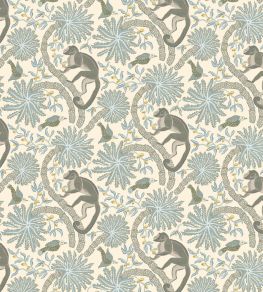 Simia Wallpaper by Josephine Munsey Light Blue Simia Wallpaper by Josephine Munsey Light Blue