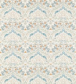 Simply Severn Fabric by Morris & Co Bayleaf / Annatto