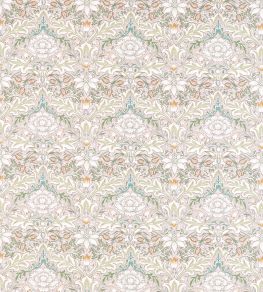 Simply Severn Fabric by Morris & Co Cochineal / Willow