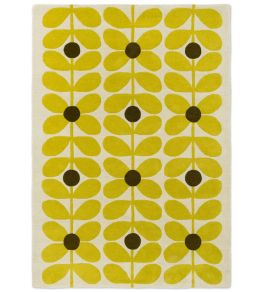 Sixties Stem Rug by Orla Kiely Yellow