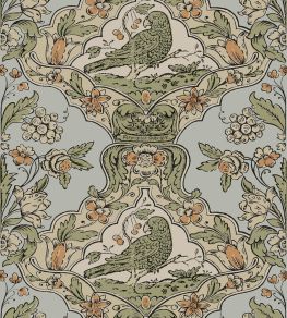 Skenninge Wallpaper by Borastapeter Green Skenninge Wallpaper by Borastapeter Green