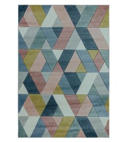 Sketch Rhombus Rug by Asiatic Multi