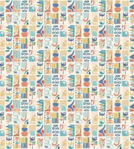 Snip Snip Wallpaper by Ohpopsi Indigo & Amber Snip Snip Wallpaper by Ohpopsi Indigo & Amber