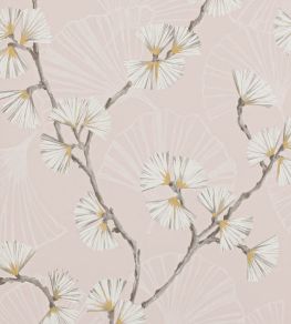 Snow Flower Wallpaper by Jane Churchill Pink Snow Flower Wallpaper by Jane Churchill Pink