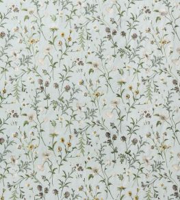 Snowshill Meadow Fabric by Nina Campbell Aqua/Yellow Snowshill Meadow Fabric by Nina Campbell Aqua/Yellow