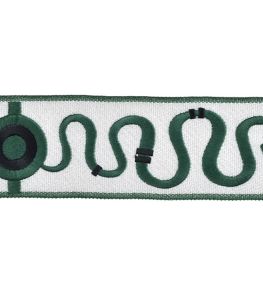 Sofia Embroidered Braid 57mm Trimming by Houles Smeraldo Sofia Embroidered Braid 57mm Trimming by Houles Smeraldo