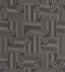 Softness Wallpaper by Caselio Noir Or Softness Wallpaper by Caselio Noir Or
