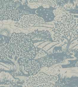 Solangen Wallpaper by Borastapeter Blue Solangen Wallpaper by Borastapeter Blue