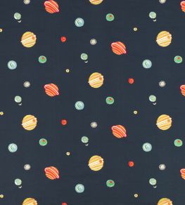 Solar System Fabric by Villa Nova Blue Solar System Fabric by Villa Nova Blue