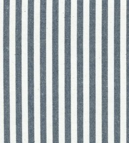 Solent Stripe Fabric by Titley and Marr Indigo Solent Stripe Fabric by Titley and Marr Indigo