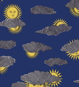Soli e Nuvole Wallpaper by Cole & Son Yellow & Blue Soli e Nuvole Wallpaper by Cole & Son Yellow & Blue