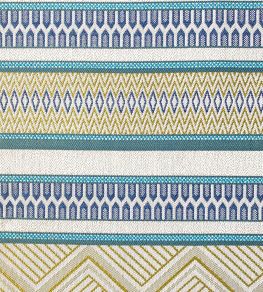 Somana Outdoor Fabric by Ian Sanderson Blue Lagoon