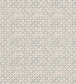Somerton Trellis Fabric by Mulberry Home Blue Somerton Trellis Fabric by Mulberry Home Blue