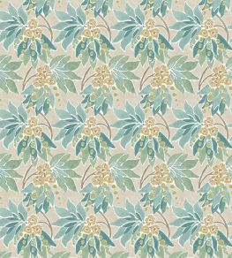 Sonia Fabric by Nina Campbell Aqua/Eucalyptus Sonia Fabric by Nina Campbell Aqua/Eucalyptus