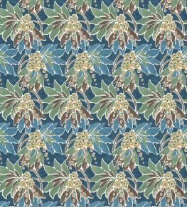 Sonia Fabric by Nina Campbell Indigo/Green Sonia Fabric by Nina Campbell Indigo/Green
