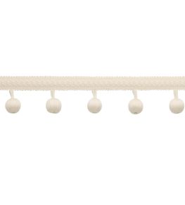 Sophie Beaded Fringe Trimming by Samuel & Sons Cream Sophie Beaded Fringe Trimming by Samuel & Sons Cream
