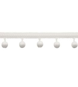 Sophie Beaded Fringe Trimming by Samuel & Sons Salt Sophie Beaded Fringe Trimming by Samuel & Sons Salt