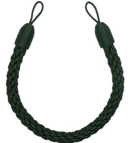 Sophie Cable Holdback Trimming by Samuel & Sons Viridian Green Sophie Cable Holdback Trimming by Samuel & Sons Viridian Green