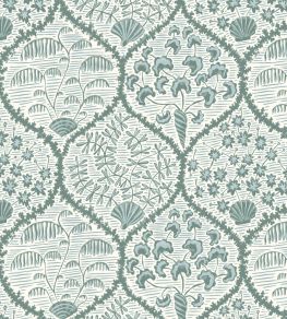 Sowerby Wallpaper by Josephine Munsey Osney Blue and Cotswold White Sowerby Wallpaper by Josephine Munsey Osney Blue and Cotswold White