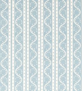Split Pea Print Fabric by Scion Coast Blue