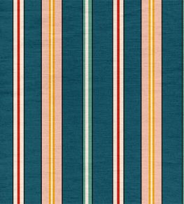 Sporty Stripes Fabric by Ottoline Blue
