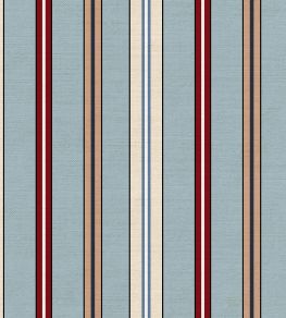 Sporty Stripes Fabric by Ottoline Light blue Sporty Stripes Fabric by Ottoline Light blue