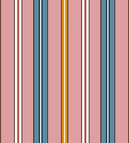 Sporty Stripes Wallpaper by Ottoline Pink