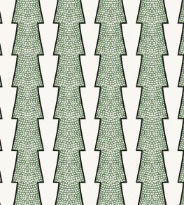 Spot and Arrow Wallpaper by Ottoline Green Spot and Arrow Wallpaper by Ottoline Green