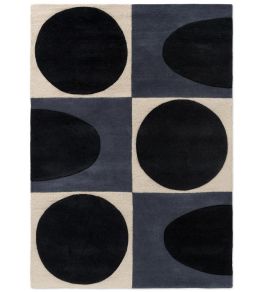 Spot Square Rug by Orla Kiely Blue/Navy Spot Square Rug by Orla Kiely Blue/Navy