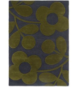 Sprig Stem Rug by Orla Kiely Marine Sprig Stem Rug by Orla Kiely Marine
