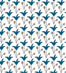 Spring Rhythm Wallpaper by Ottoline Blue Spring Rhythm Wallpaper by Ottoline Blue