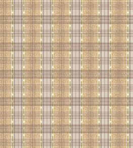Squiggle Check Fabric by George & Minnie Walnut/Ochre Squiggle Check Fabric by George & Minnie Walnut/Ochre