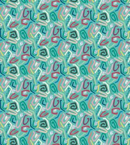 Squiggle Wallpaper by Ohpopsi Aquamarine Squiggle Wallpaper by Ohpopsi Aquamarine