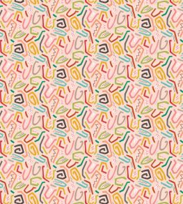 Squiggle Wallpaper by Ohpopsi Coral Twist Squiggle Wallpaper by Ohpopsi Coral Twist