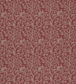 Squirrel & Dove Wool Fabric by Sanderson Cherry Squirrel & Dove Wool Fabric by Sanderson Cherry