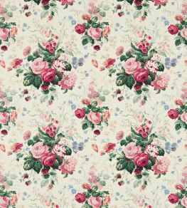 Stapleton Park Fabric by Sanderson Cream/Pink