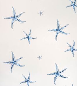 Starfish Wallpaper by Barneby Gates Blue on Parchment Starfish Wallpaper by Barneby Gates Blue on Parchment