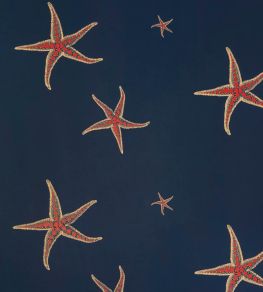 Starfish Wallpaper by Barneby Gates Navy/Sienna Starfish Wallpaper by Barneby Gates Navy/Sienna