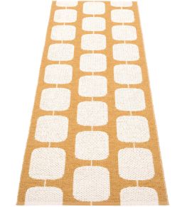 Sten Runner Rug by Pappelina Ochre/Vanilla Sten Runner Rug by Pappelina Ochre/Vanilla