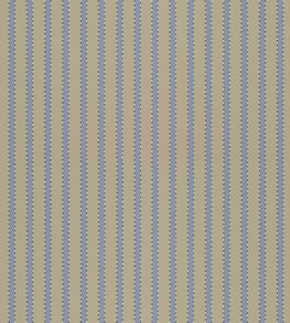 Stiched Stripe Wallpaper by Langelid Von Bromssen Washed Denim