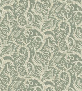 Stitched Birds Wallpaper by Josephine Munsey Aqua Stitched Birds Wallpaper by Josephine Munsey Aqua