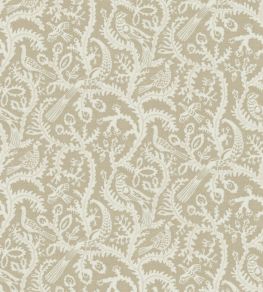 Stitched Birds Wallpaper by Josephine Munsey Greige Stitched Birds Wallpaper by Josephine Munsey Greige
