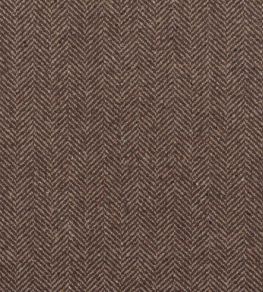 Stoneleigh Herringbone Fabric by Ralph Lauren Mahogany