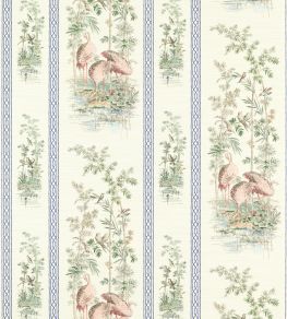 Storks & Thrushes Wallpaper by Zoffany Tuscan Pink / Cobalt Storks & Thrushes Wallpaper by Zoffany Tuscan Pink / Cobalt