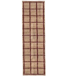 Strata Braided Runner Rug by Layered Burgundy