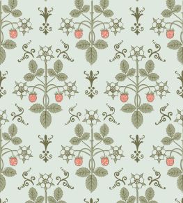 Strawberry Wallpaper by Cole & Son Duck Egg Strawberry Wallpaper by Cole & Son Duck Egg