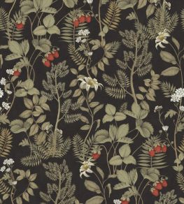 Strawberry Field Wallpaper by Casadeco Noir Fusain Strawberry Field Wallpaper by Casadeco Noir Fusain