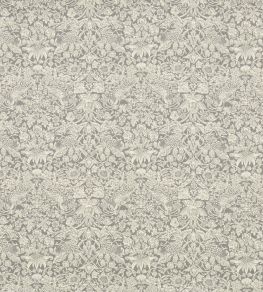 Strawberry Meadowfield in Emberton Linen Fabric by Liberty Pewter