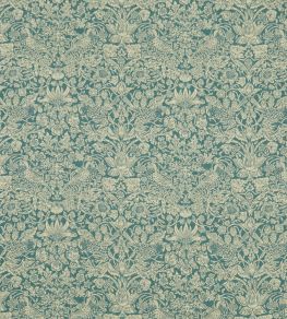 Strawberry Meadowfield in Ladbroke Linen Fabric by Liberty Lichen Strawberry Meadowfield in Ladbroke Linen Fabric by Liberty Lichen