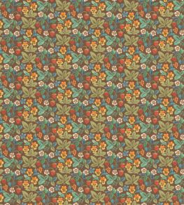 Strawberry Tea Fabric by George & Minnie Walnut Strawberry Tea Fabric by George & Minnie Walnut
